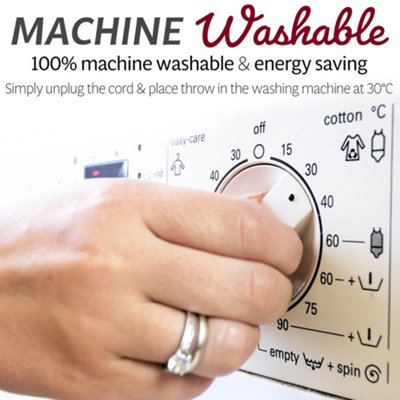 GlamHaus Heated Throw Electric Fleece Over Blanket 6 Heat and 9 Timer Auto  Shut Off - Digital Control - Machine Washable | DIY at Bu0026Q