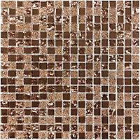 Glamour Bronze Mosaic Tile Sheet