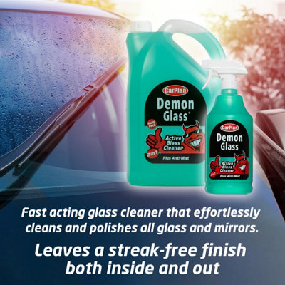 Glass Cleaner Streak Free Interior Exterior Carplan Demon Anti Mist 5L Pack x2