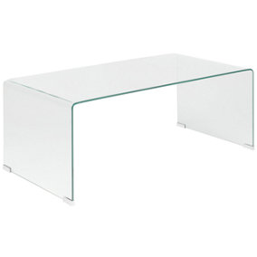 Glass Coffee Table Transparent KENDALL