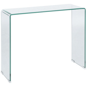 Glass Console Table Transparent KENDALL