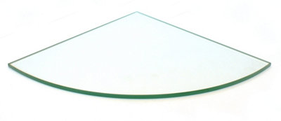 Glass Corner Shelf 30x30x0.8cm