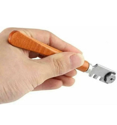Glass Cutter with 6 Interchangeable Carbide Wheels Precision Craft Tool ...