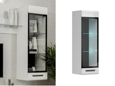 Glass Display Case Cabinet | Double Wide | LED Lights