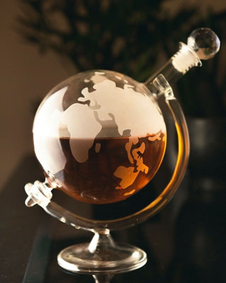 Glass Globe Drinks Decanter 700ml DIY at B&Q