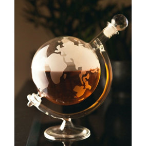Glass Globe Drinks Decanter 700ml