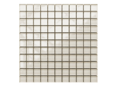 Glass mosaic on mesh for bathroom or kitchen 300mm x 300mm - Condenset milk