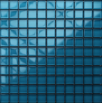 Glass mosaic on mesh for bathroom or kitchen 300mm x 300mm - Cote dAzur