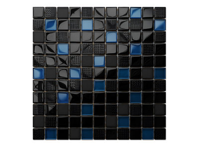Glass mosaic on mesh for bathroom or kitchen 300mm x 300mm - Inter