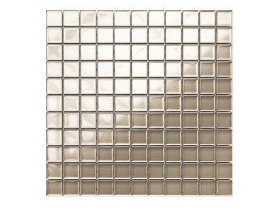 Glass mosaic on mesh for bathroom or kitchen 300mm x 300mm - Pale gold