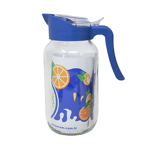 1.1L Glass Fridge Picnic Water Squash Milk Drink Jug Pitcher Container With Lid 1.1L Glass Fridge Picnic Water Squash Milk Drink Jug Pitcher Container With Lid