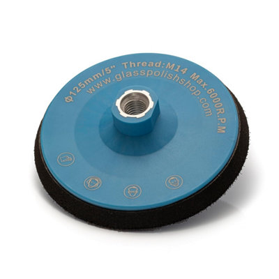 Glass Polish 5 inch, 125mm Professional Polishing and Sanding Backing ...
