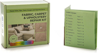 Glass Polish DIY Fabric, Carpet & Upholstery Repair Kit for Small Holes,  Cuts, Rips, Tears &
