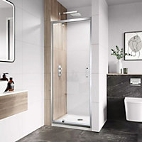 Glass Screen Door Only Shower Enclosure 1850 x 900mm Chrome Finish Frame