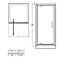 Glass Screen Door Only Shower Enclosure 1900 x 760 mm Chrome Finish Frame