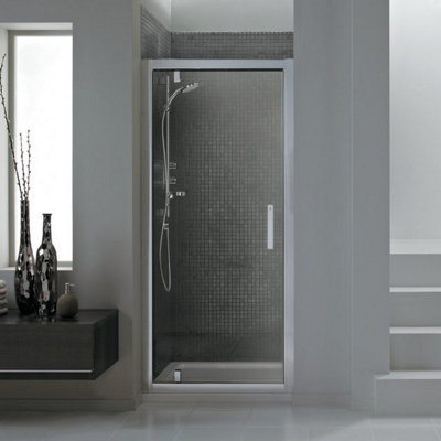 Glass Screen Door Only Shower Enclosure 1900 x 800mm Chrome Finish Frame - 5
