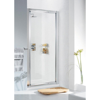 Glass Screen Door Only Shower Enclosure 900 mm x 1850mm Black Finish Frame - 6