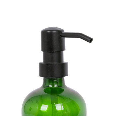 Glass Soap Dispenser - 500ml - Green - 4