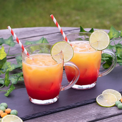Glass Tankards - Set of 4 - 1 Pint Glasses - 3