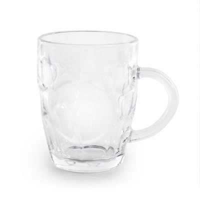 Glass Tankards - Set of 4 - 1 Pint Glasses - 4
