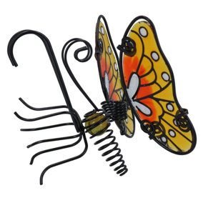 Glass Wing Spring-tail Butterfly Pot Hanger Home Garden - Assorted Colours