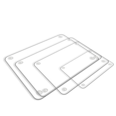 Glass Worktop Saver Kitchen Tempered Glass Chopping Board - Clear ...