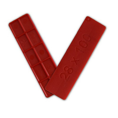 Glazing Packers 120 Mixed Plastic Packers with Wedge Tool - 5