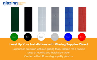 Glazing Supplies Direct - Mixed Box 1000 Plastic Glazing Packers - 28mm ...