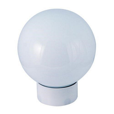 GLB100W Bathroom Glass Sphere / Globe Shade Energy Lamp 100W White BC