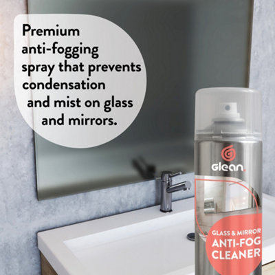 Glean Glass Mirror Cleaner De-Misting Anti Static Spray - 400ml - 3 Pack