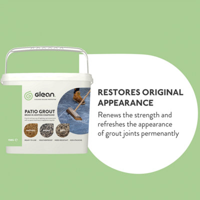 Glean Patio Grout - Grey - 15kg