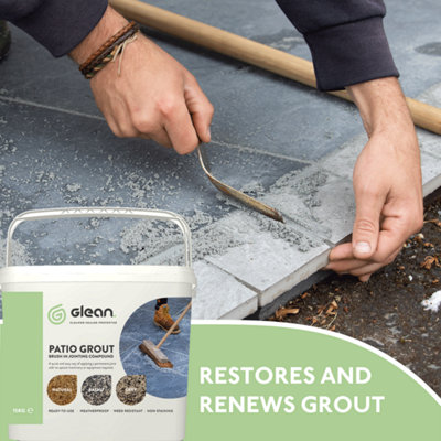 Glean Patio Grout - Grey - 15kg