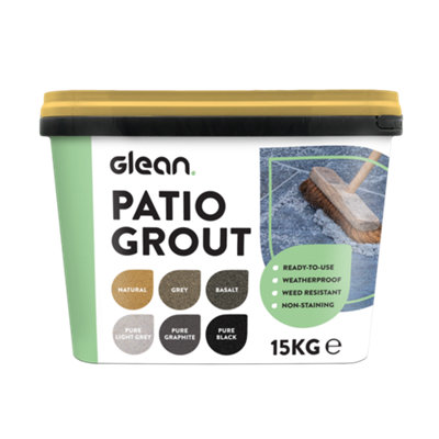 GLEAN Patio Grout Natural Buff Brush In Jointing Compound 15kg