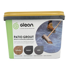 GLEAN Patio Grout - Natural Buff - Brush In Jointing Compound - 15kg