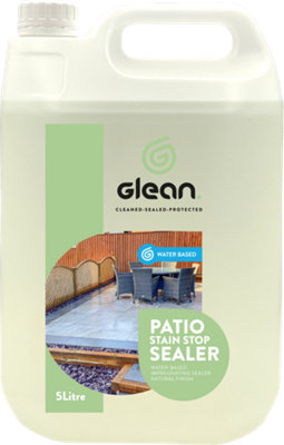 Glean Patio Stain Stop Sealer - Natural - 5l