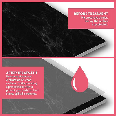 GLEAN Stone Polish Liquid Gloss - Cleans Polishes & Intensifies Colour & Structure 500ml