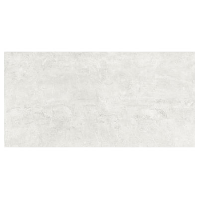 Glen Matt White Concrete Effect Porcelain Outdoor Tile - Pack of 32, 23.04m² - (L)1200x(W)600