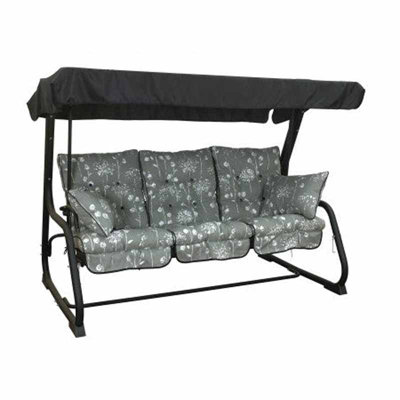 Glendale 3 Seater Hammock - Renaissance - L154 x W113 x H192 cm - Black/Grey