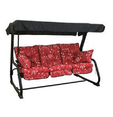 Glendale 3 Seater Hammock - Renaissance - L154 x W113 x H192 cm - Black/Rouge
