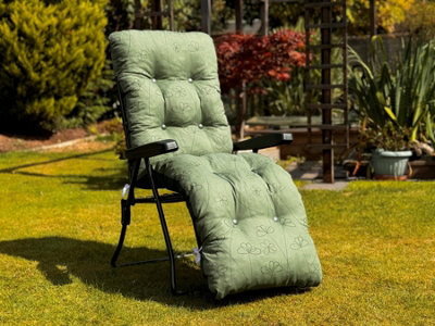 Glendale Garden Relaxer Replacement Cushion Only - Green Flower
