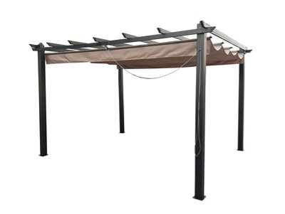 Glendale Seville Gazebo 4x3m Mocha