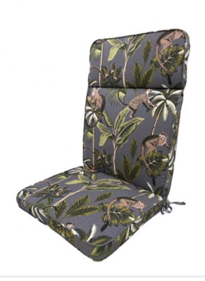 Glendale Tropical Grey High Recliner 116cm (L) x 49cm (W)