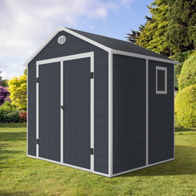 Glenvale Plastic Shed Apex Steel Internal Frame 8 x 6