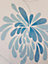 Glitter Floral Wallpaper Teal Off White Shimmer Flower Textured Selena