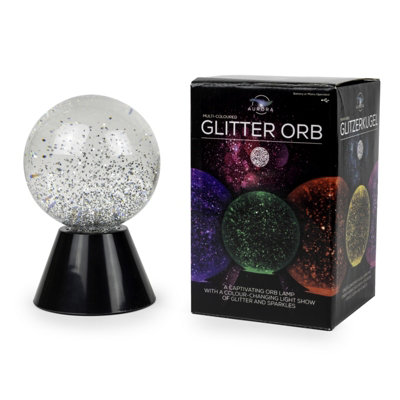 Glitter Orb Lamp Colour Changing Light Decor