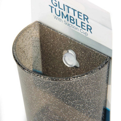 Glitter Suction Tumbler-toothbrush and tooth paste holder - 6