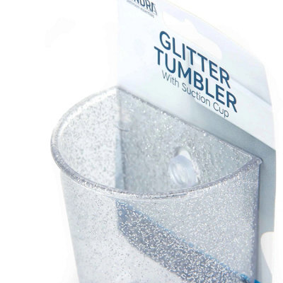 Glitter Suction Tumbler-toothbrush and tooth paste holder - 8
