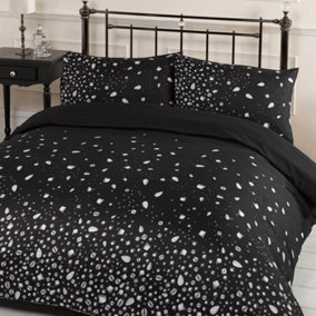 Glitz Black Duvet Cover Bedding Set - Single