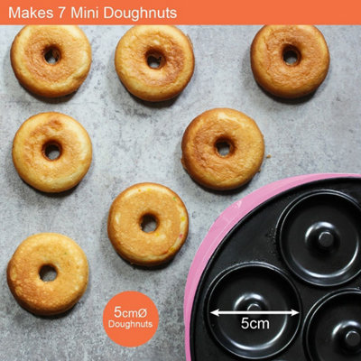 Donut Maker, 1000W Makes 7 Doughnuts Mini Donut Maker Machine