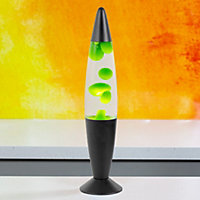 Global Gizmos Green & Black Retro Lava Lamp